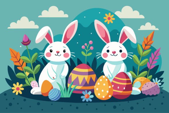 Download Bunny Easter Eggs Clipart - Easter eggs Collection