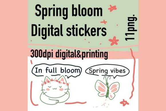 Download Spring Bloom Digital Stickers - Premium Resources