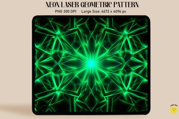 Download Neon Vibrant Green Laser Pattern - Premium Bundle