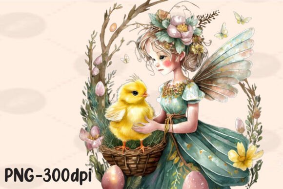 Download Easter Fairy with Chick Sublimation - Premium Resources