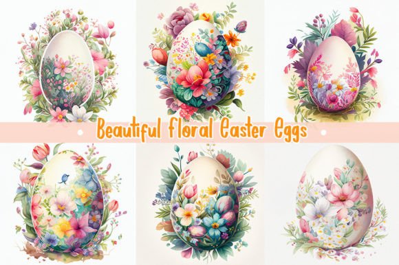 Download Beautiful Floral Easter Eggs | Colorful - Easter eggs Collection