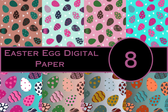Download Easter Eggs Digital Paper - Easter eggs Collection