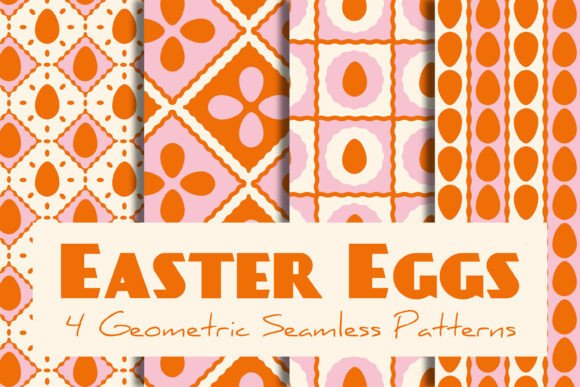Download Easter Eggs Geometric Seamless Patterns - Easter eggs Collection