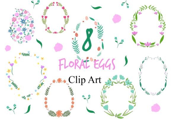 Download Floral Easter Eggs Clipart - Easter eggs Collection