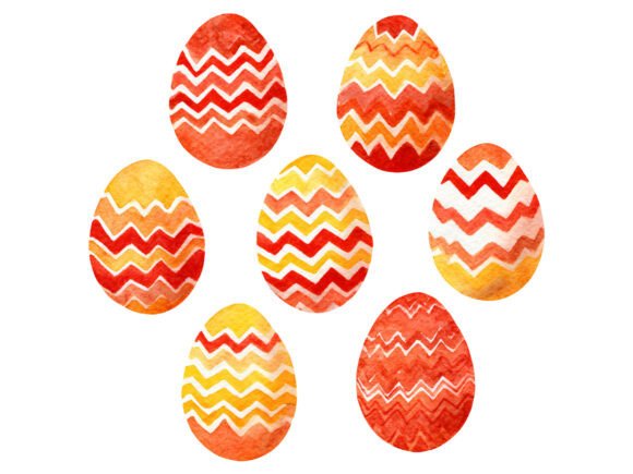 Download Bright Zigzag Easter Eggs PNG - Easter eggs Collection